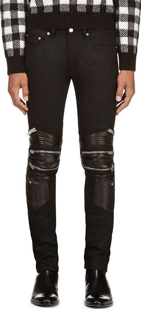 ysl biker jeans mens|ysl jeans farfetch.